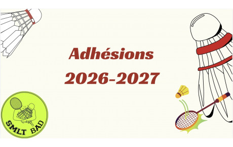 Adhésions Saison 2026/2027